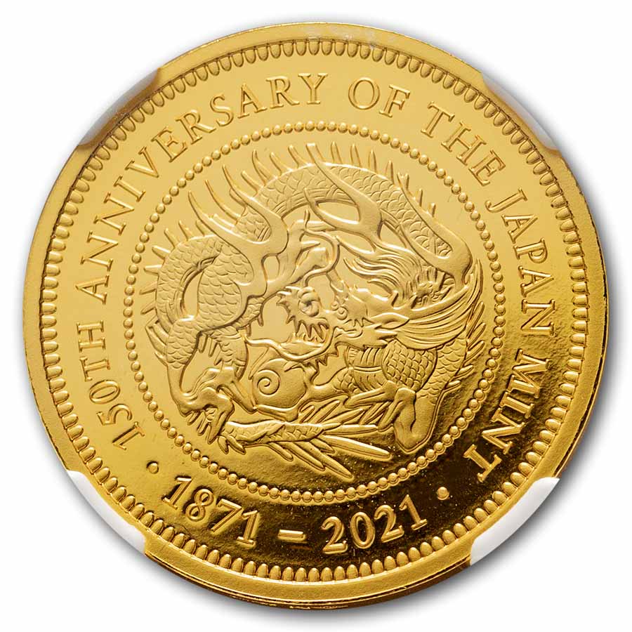 2021 Japan 1/2 oz Proof Gold Anniversary of the Mint PF-70 NGC | eBay